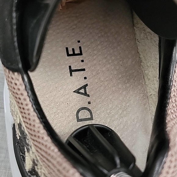 D.a.t.e. Fuga python embossed chunky leather trainer / sneaker women's 8.5 - Picture 8 of 12